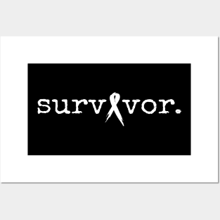 'Survivor' Cancer Awareness Shirt Posters and Art